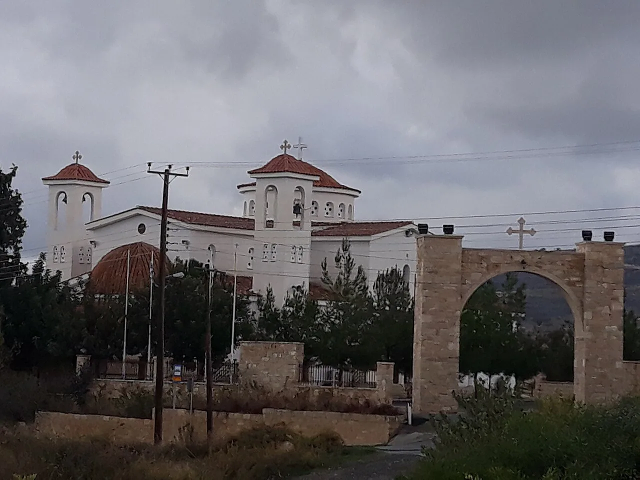 Saint Ephraim church at Agios Amvrosios.
