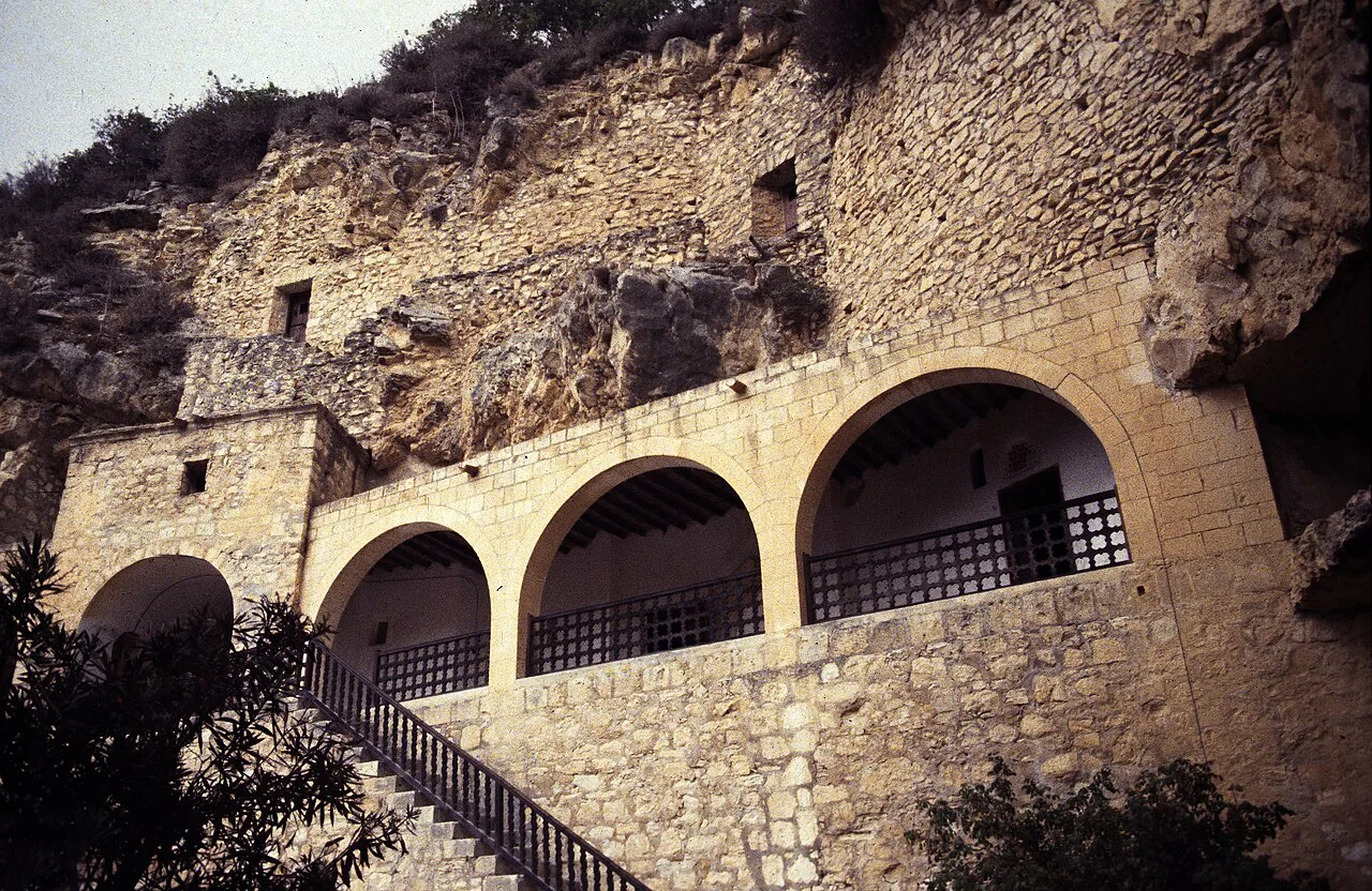 The Enkleistra cell of Saint Neophytos, Agios Neophytos Monastery.