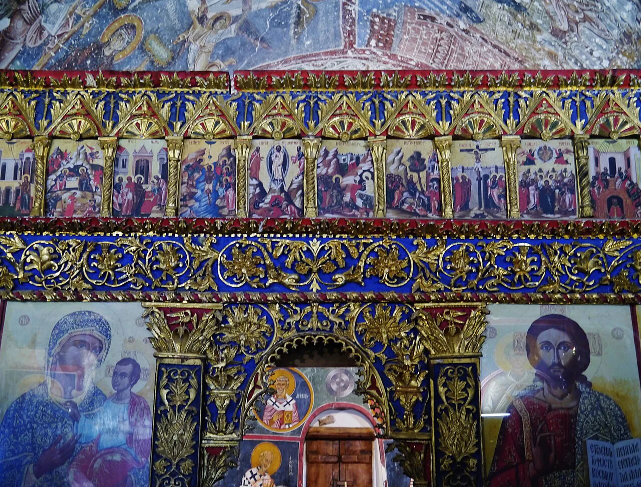 Painted interior of Agios Nikolaos tis Stegis, Kakopetria.