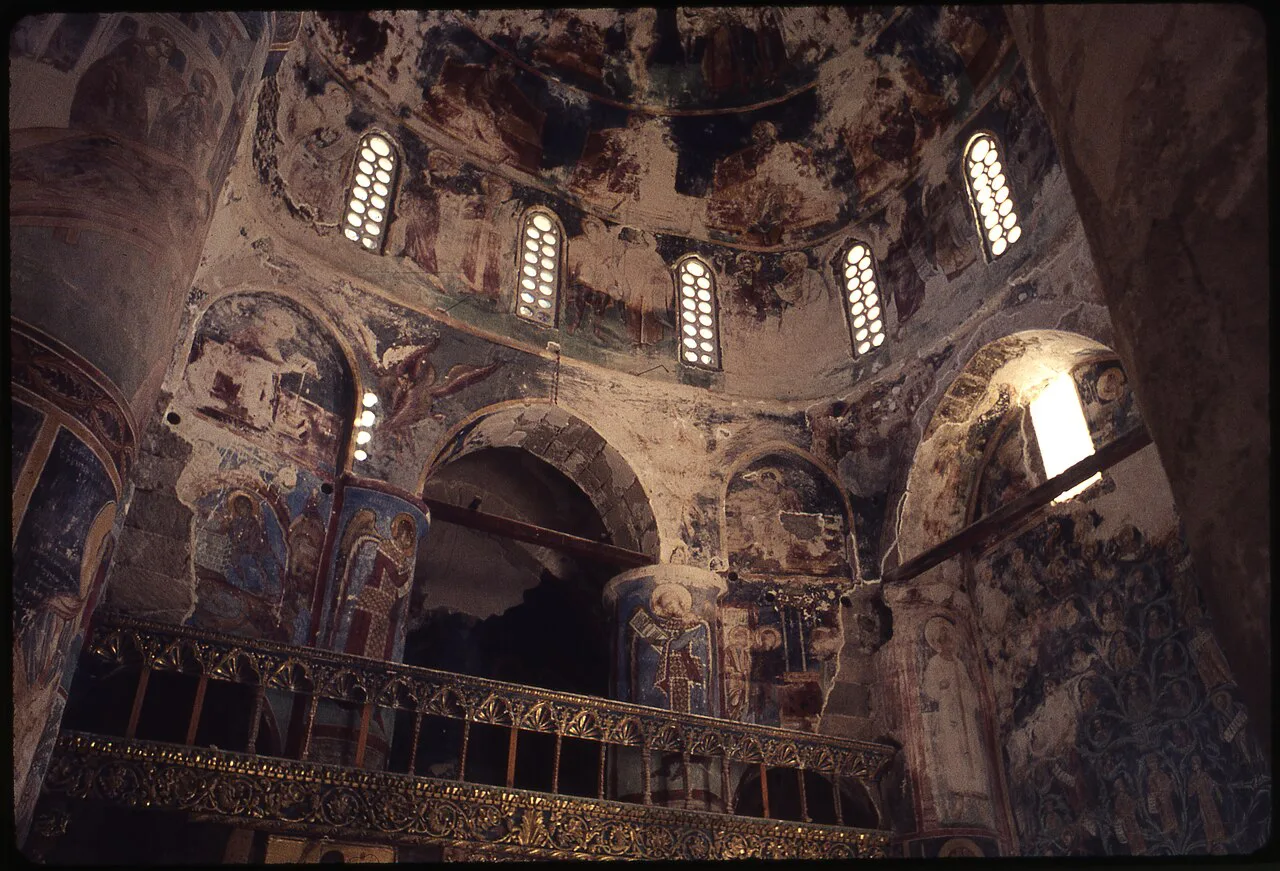 Interior of Antiphonitis Church, Cyprus.