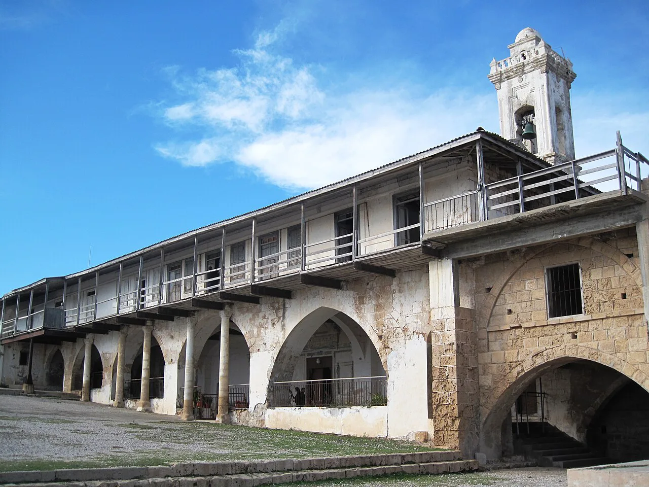 Monastery buildings at Apostolos Andreas.