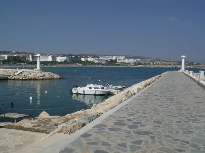 Pier at Ayia Napa harbour.
