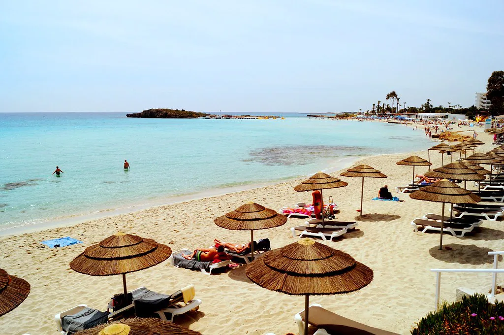 Nissi Beach and its islet, Ayia Napa.