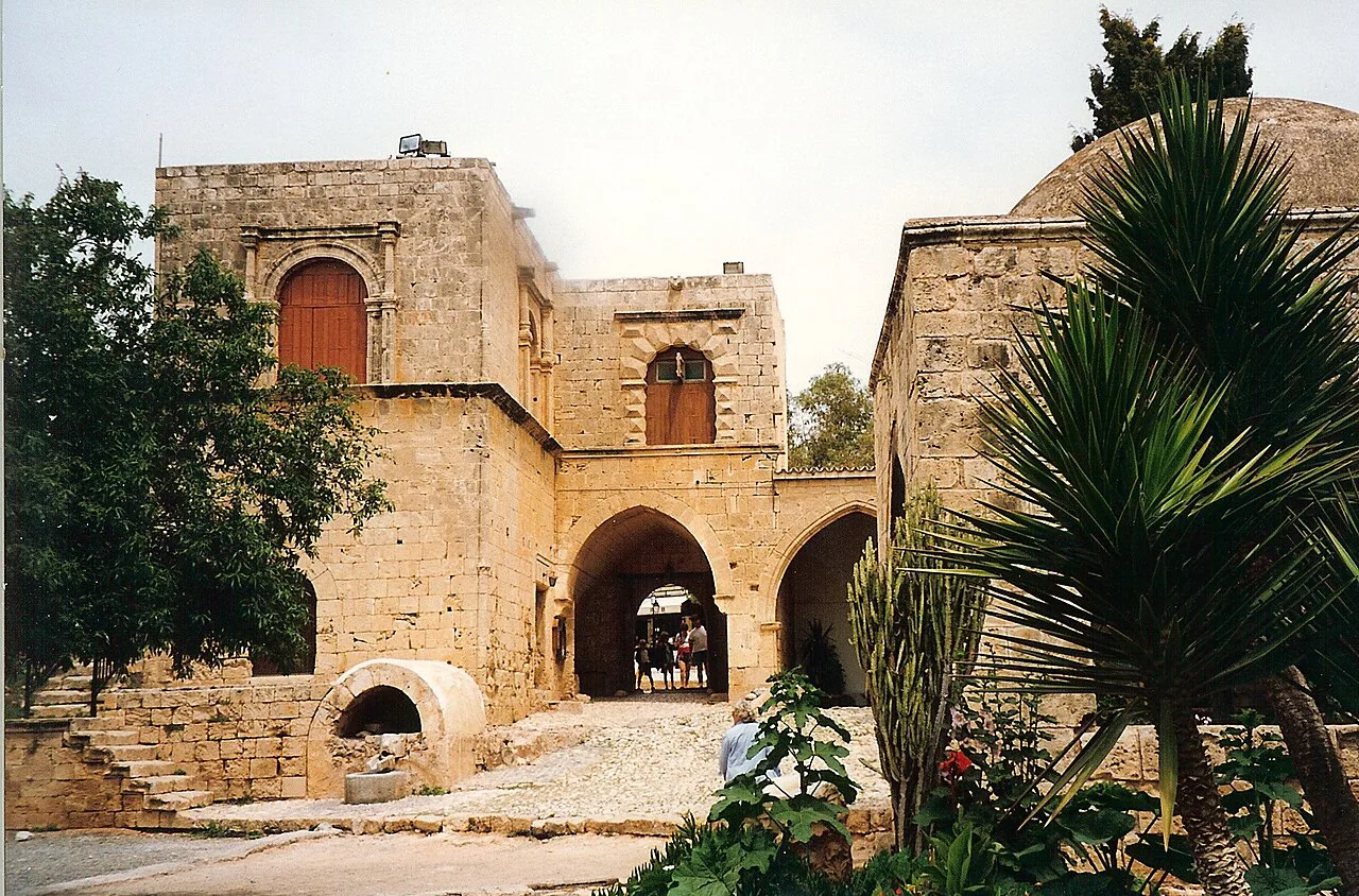 Courtyard of Ayia Napa Monastery.
