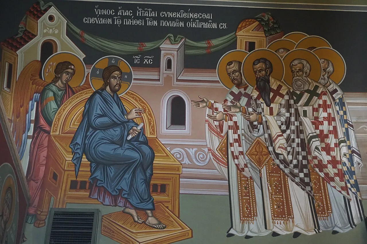 Fresco inside Ayia Napa Monastery.