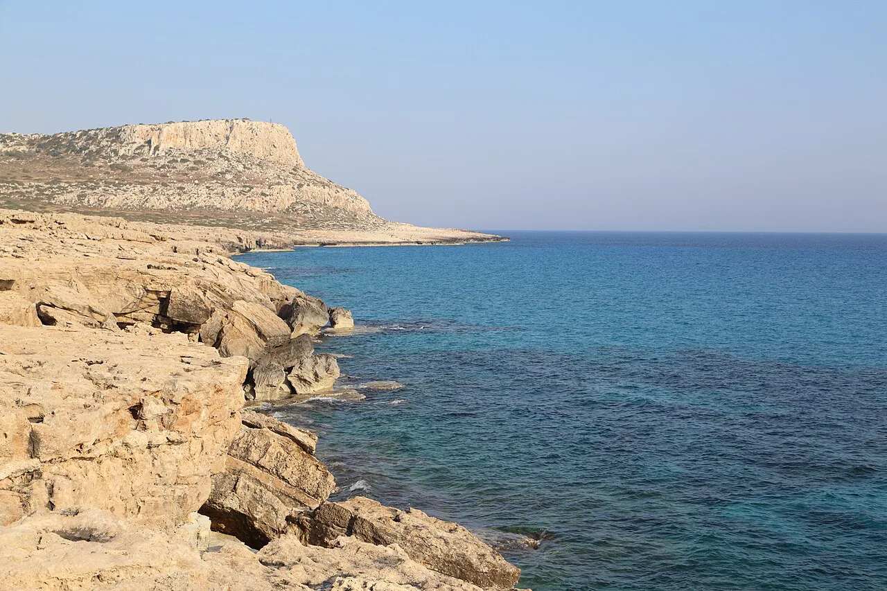 Rocky coast and sea at Ayia Napa.