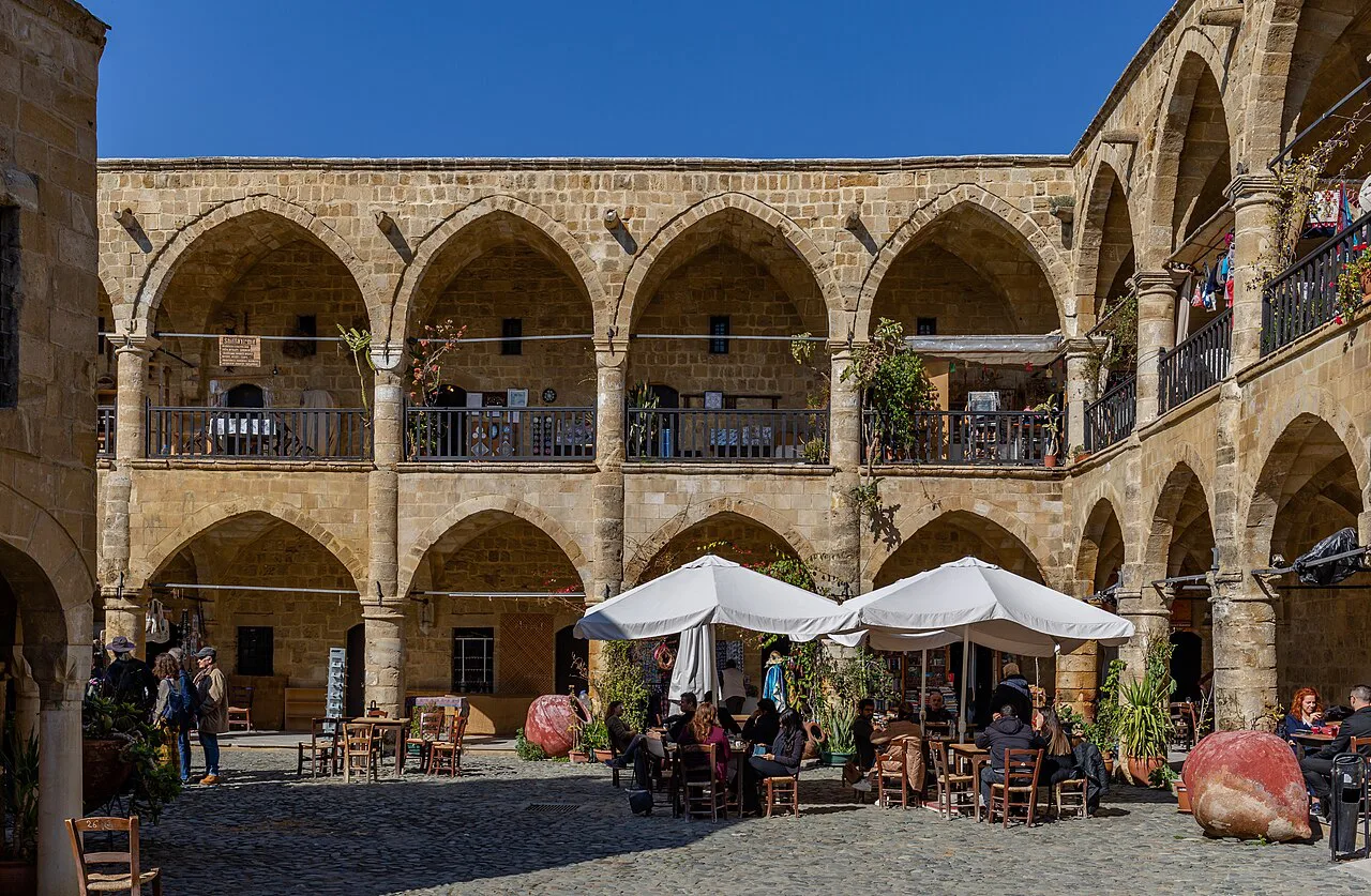 Courtyard of Buyuk Han, Nicosia.