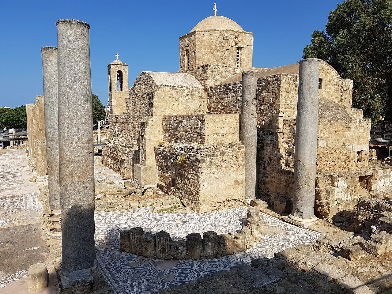 Ruins of the Panagia Chrysopolitissa basilica, Paphos.