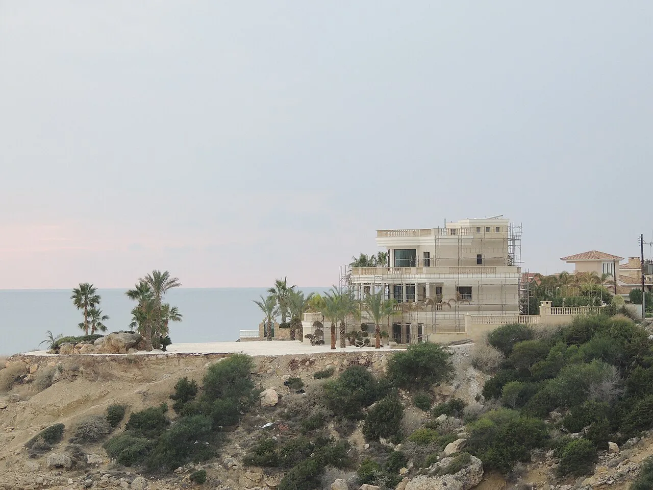 The coastline at Coral Bay, Peyia.