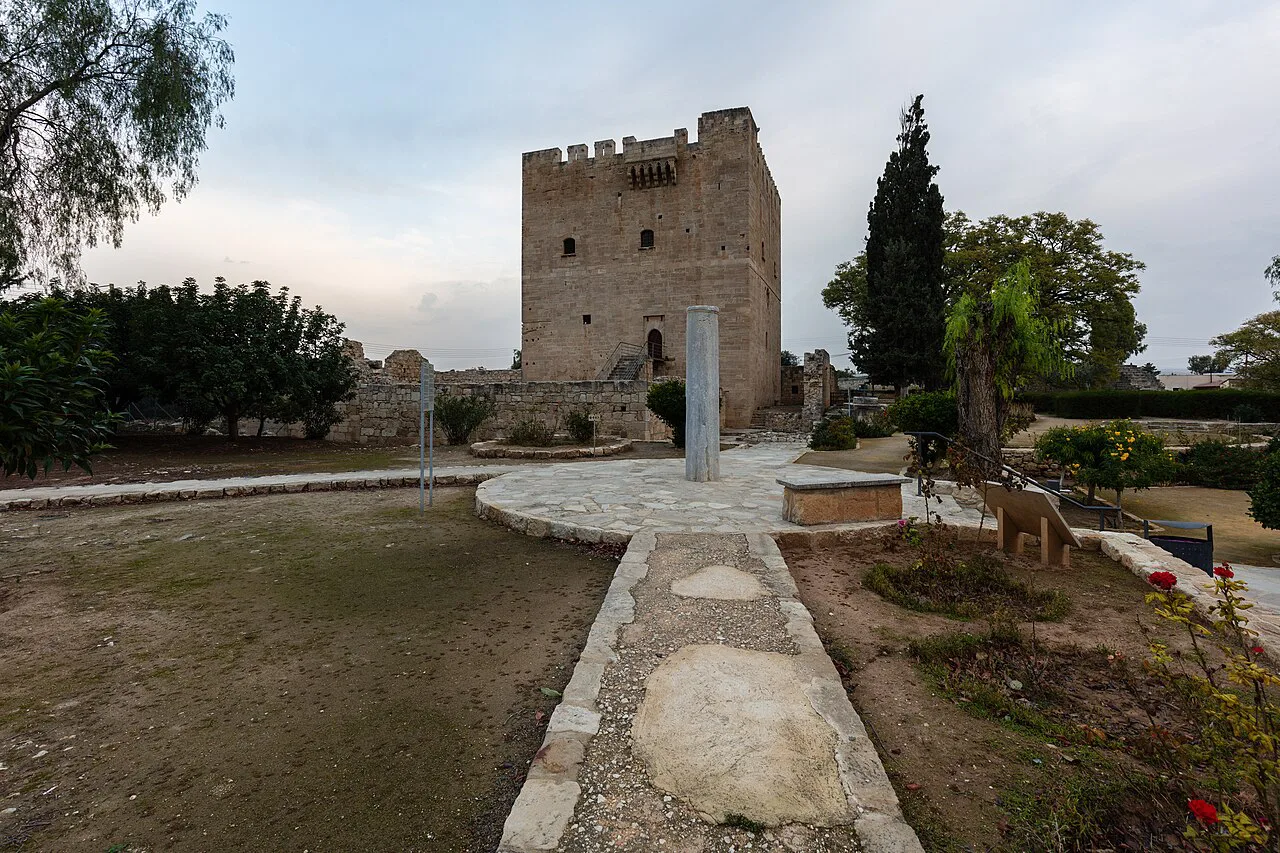 Kolossi Castle and its grounds.