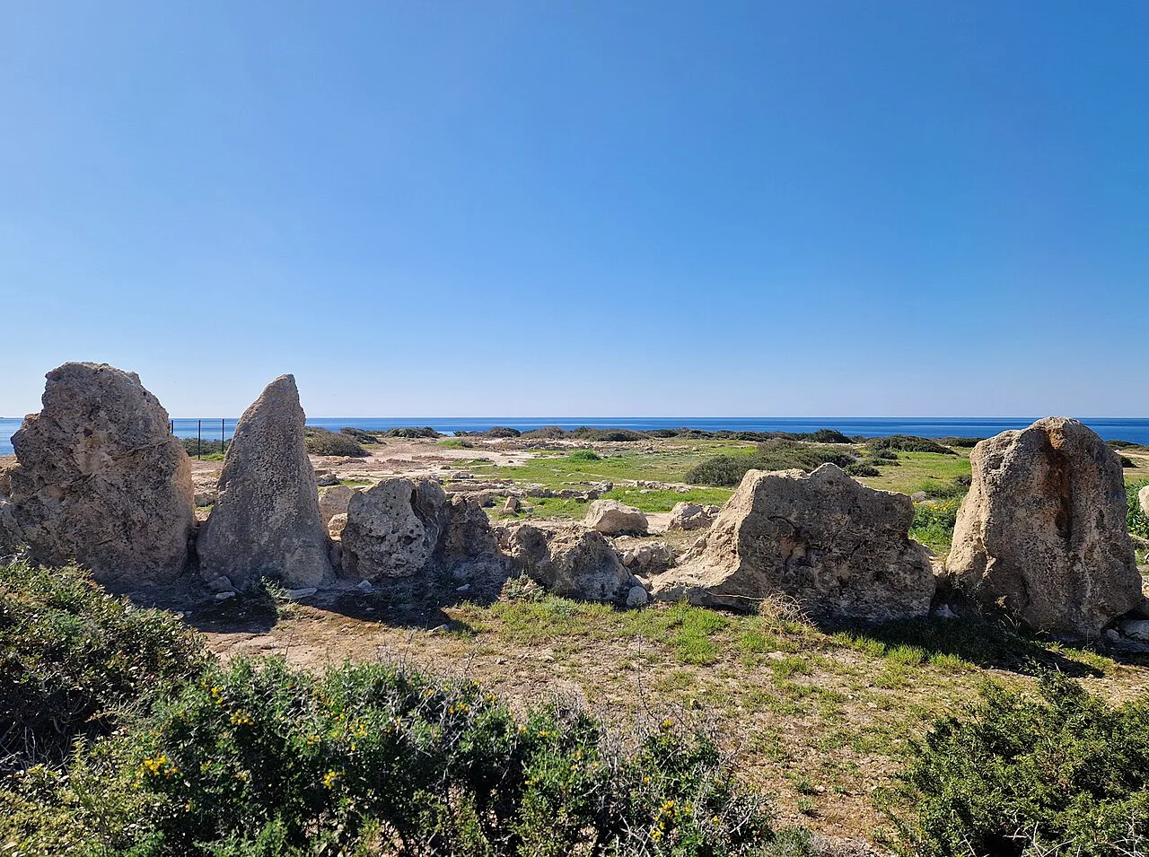 Mycenaean excavation site at Coral Bay.