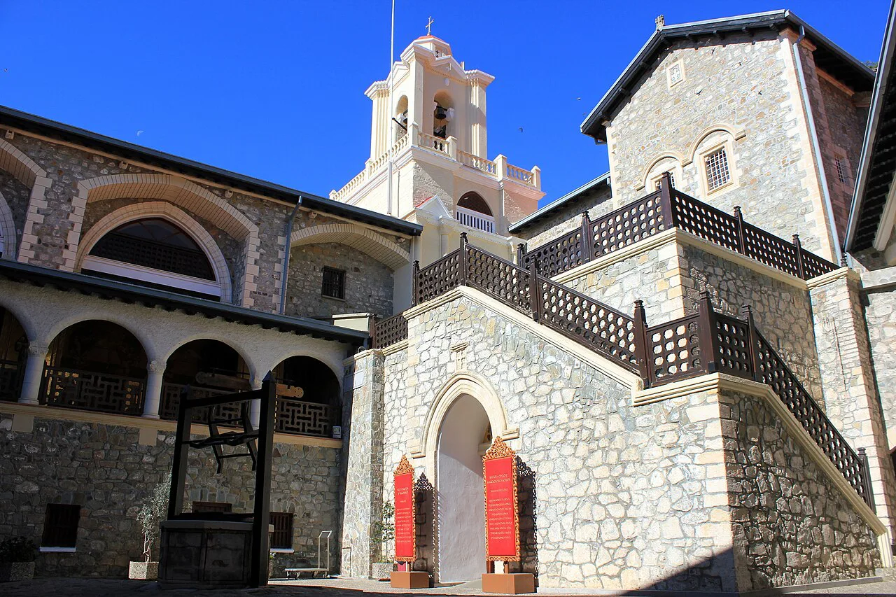 Courtyard of Kykkos Monastery.