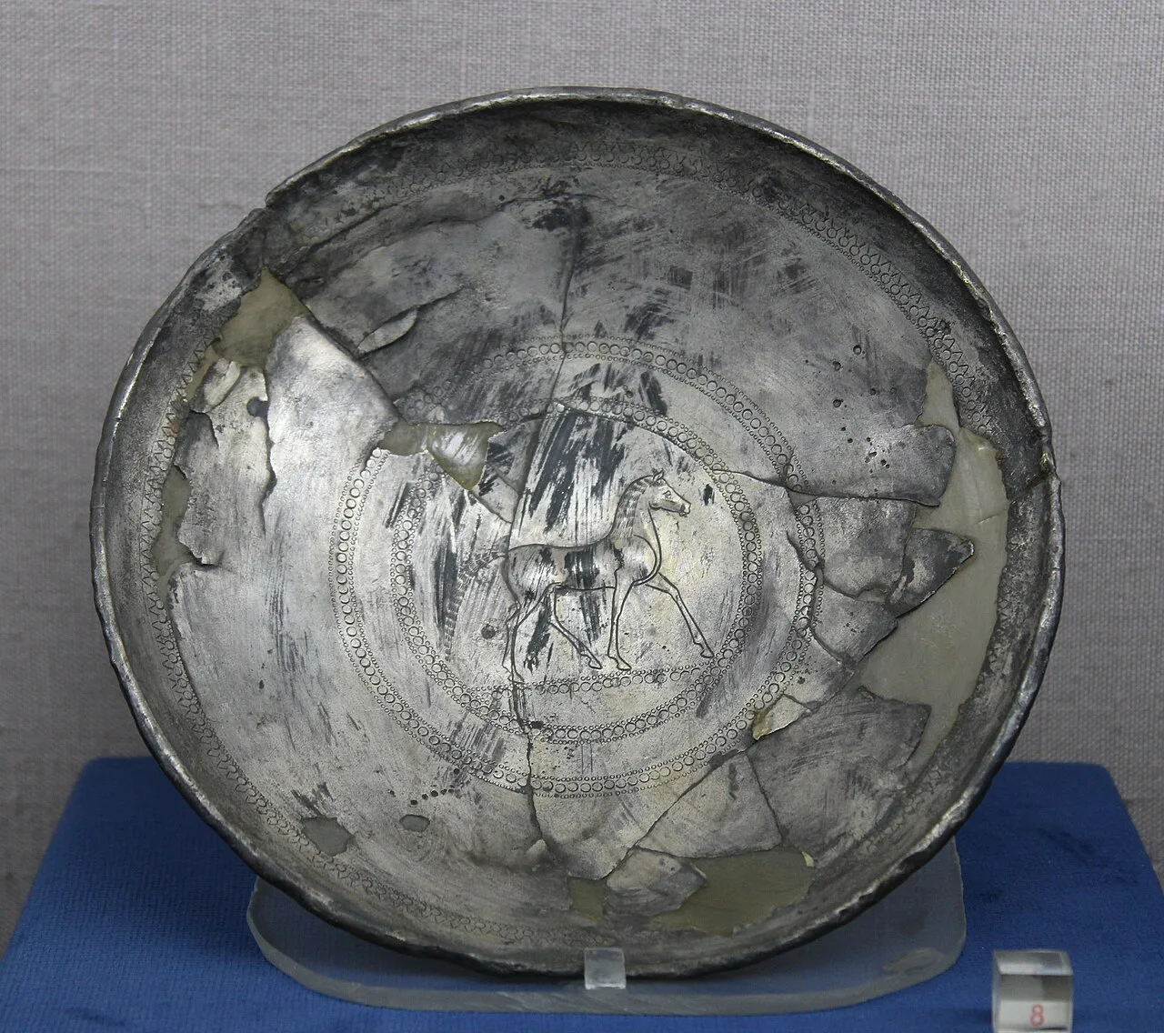 Metal bowl from Tamassos, Cyprus Museum, Nicosia.
