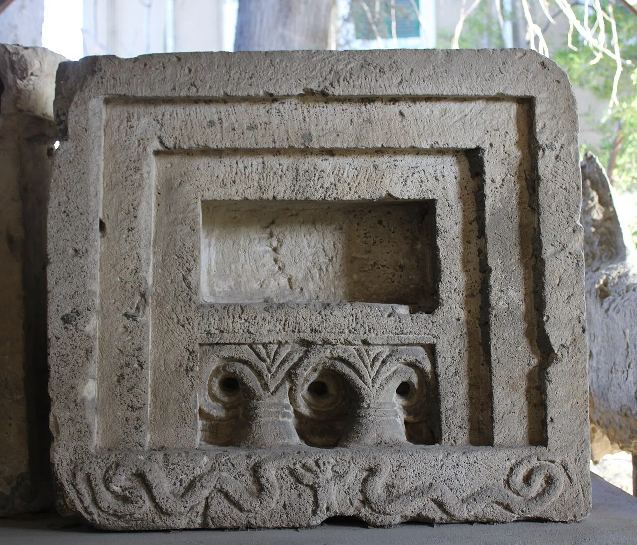 Phoenician-style relief window from Kourion, Cyprus Museum, Nicosia.