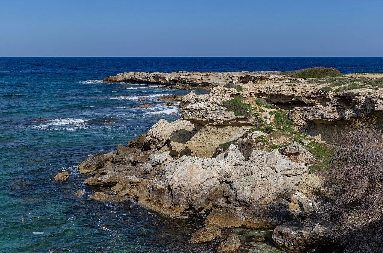Rocky coast on the Karpaz Peninsula.