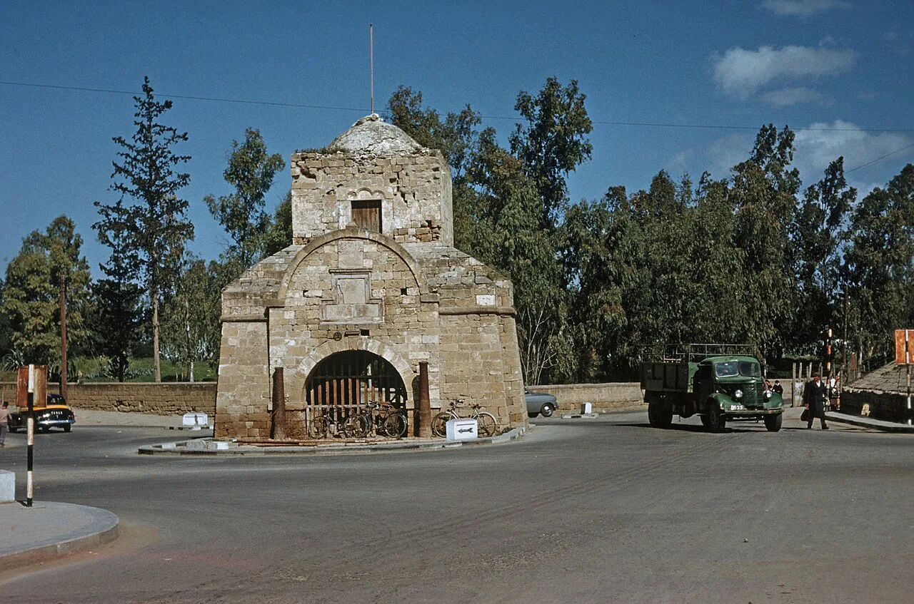 Kyrenia Gate in the Venetian walls of Nicosia, about 1958.