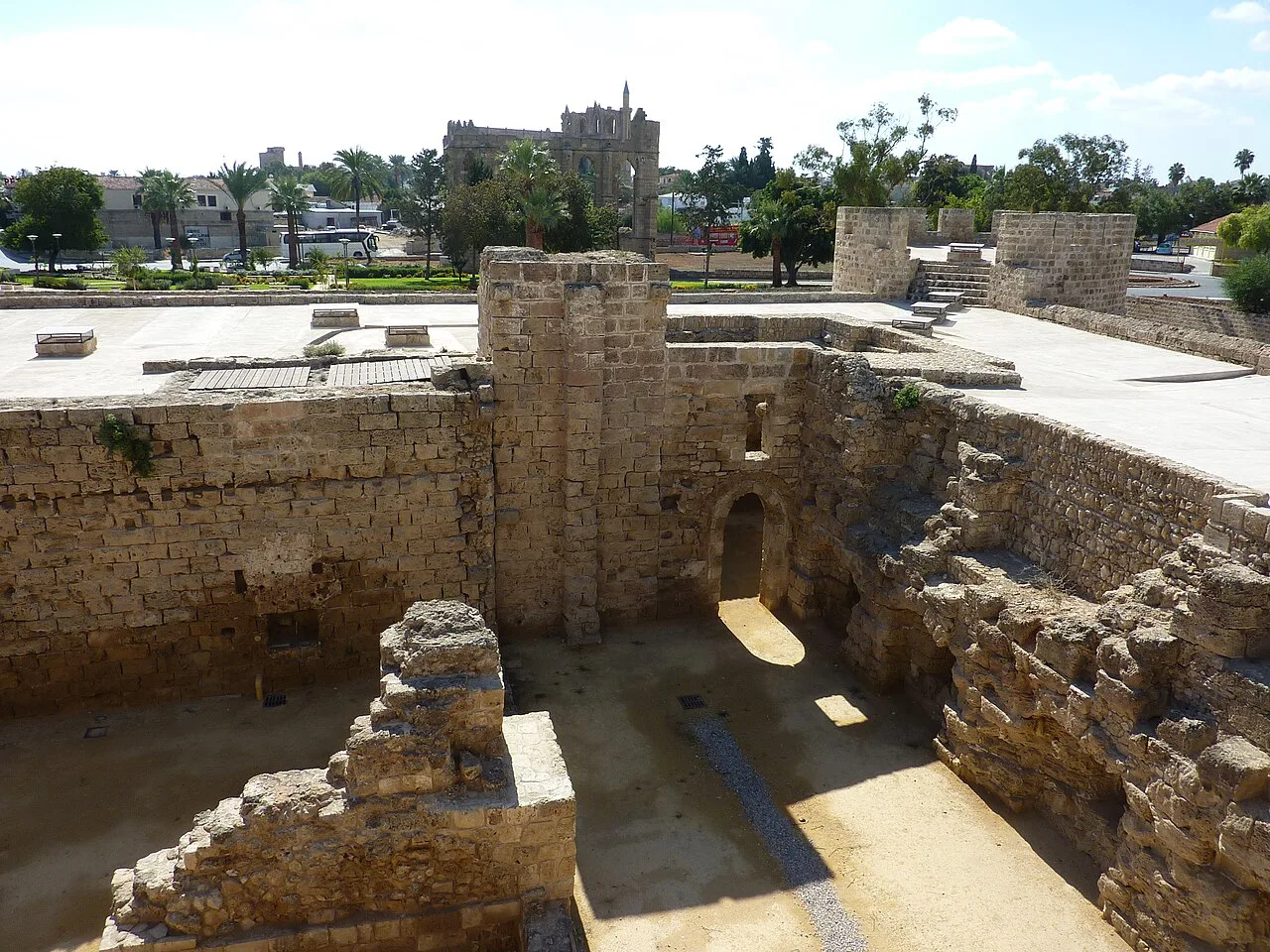 Ruined rooms within Othello Castle, Famagusta.