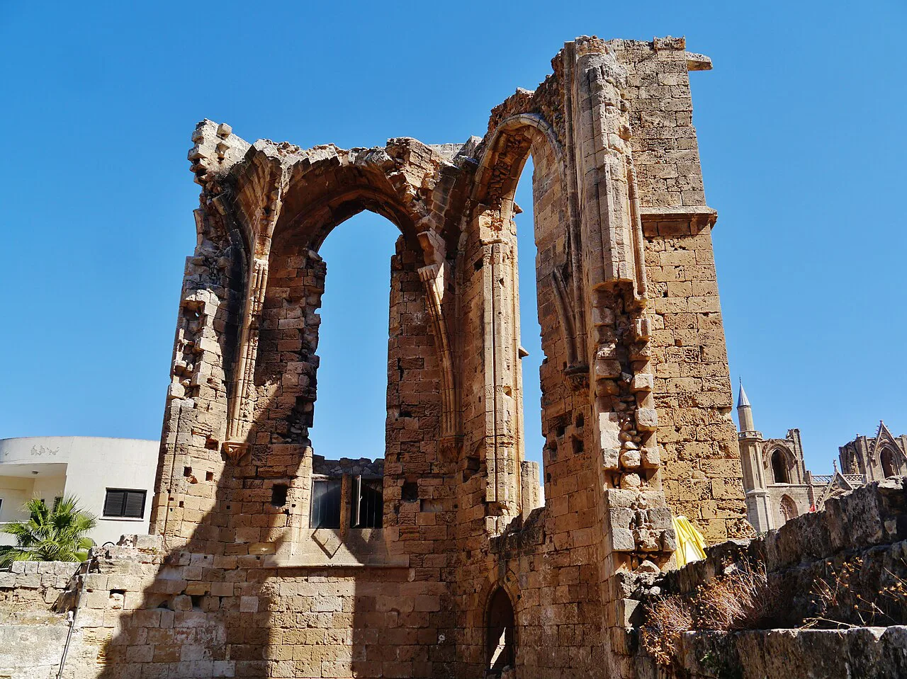 Ruined church in the old town of Famagusta.