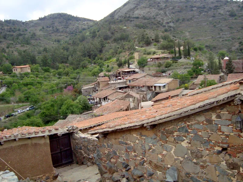 Panorama of Fikardou village.