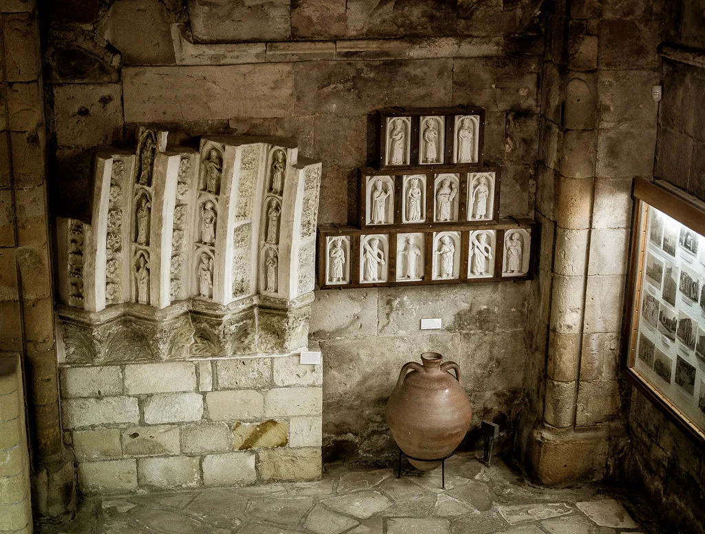 Display inside the castle museum in Limassol.