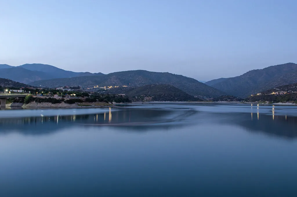Germasogeia Dam in the hills near Limassol.