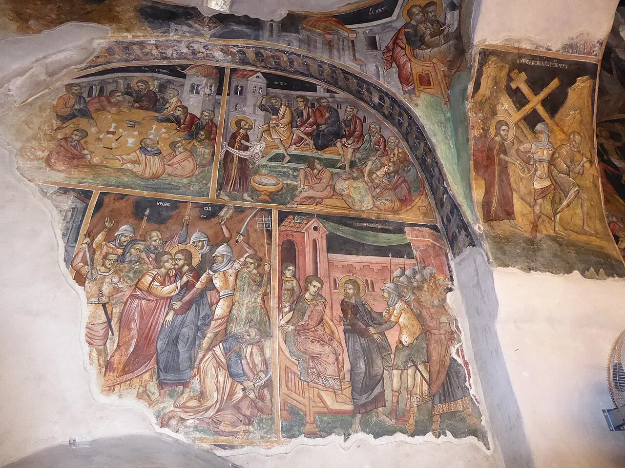 Fresco inside Agia Paraskevi, Geroskipou.