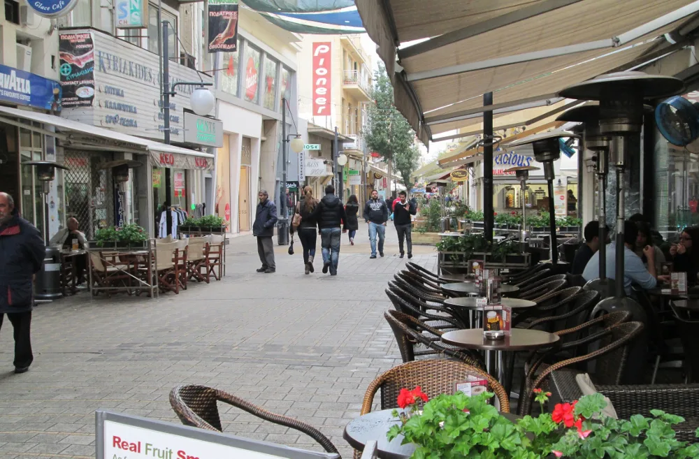 Ledra and Onasagorou streets, Nicosia.