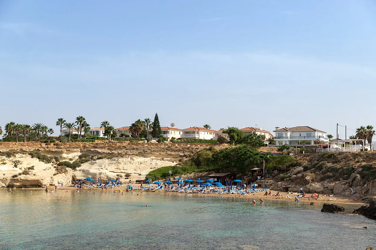 Kapparis beach and coast.