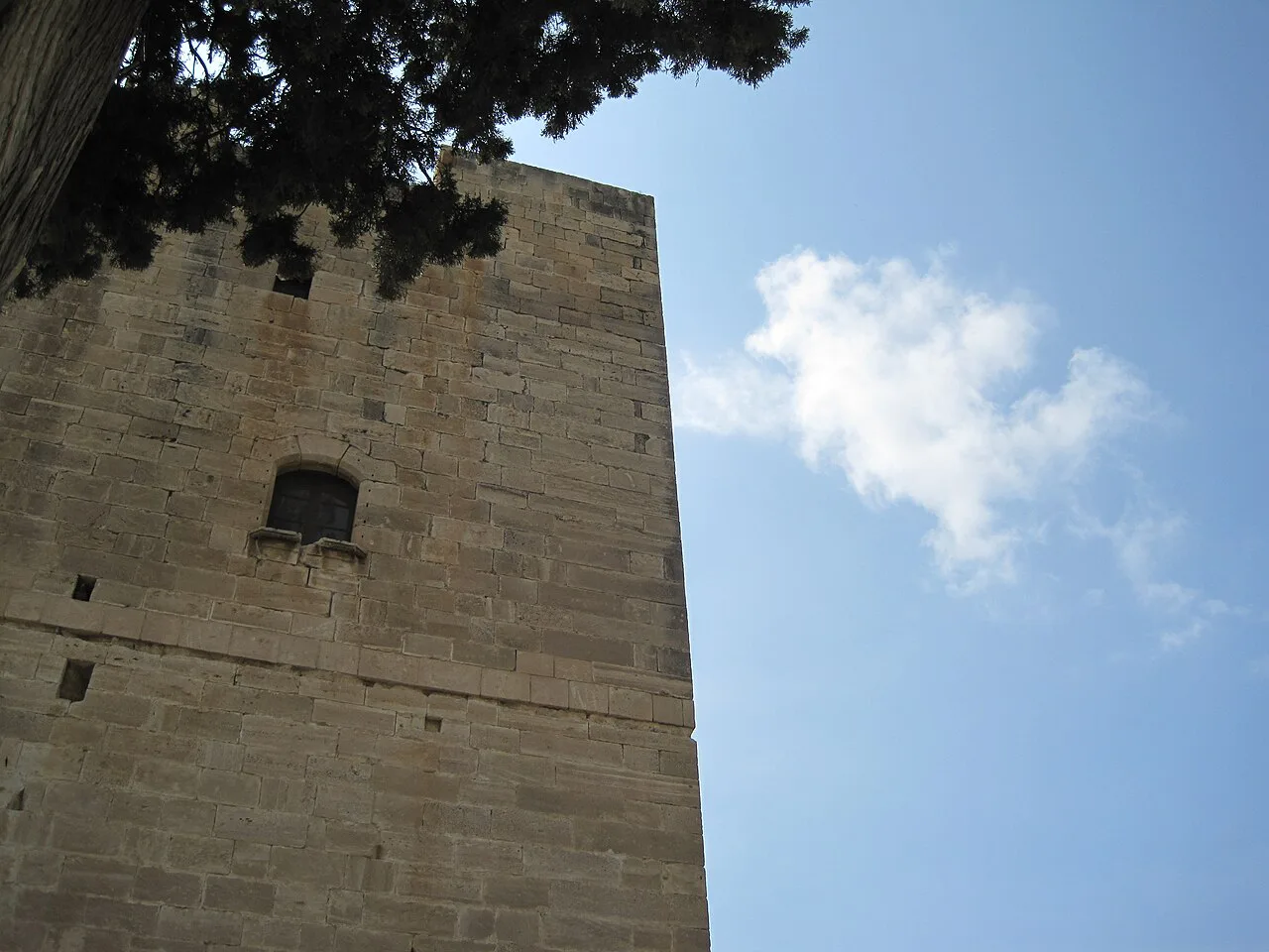 The tower of Kolossi Castle.