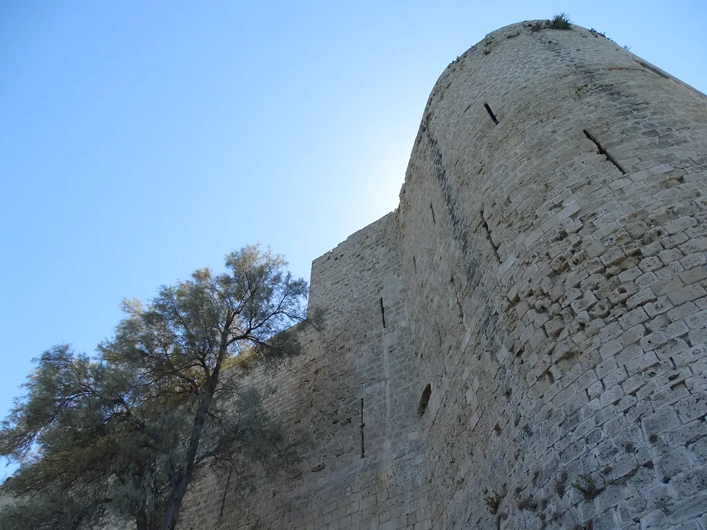 Wall of Kyrenia Castle.