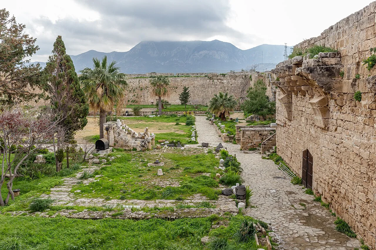 Courtyard of Kyrenia Castle.