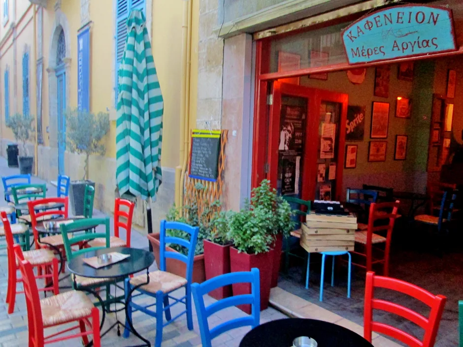 Cafe in Laiki Geitonia, Nicosia.