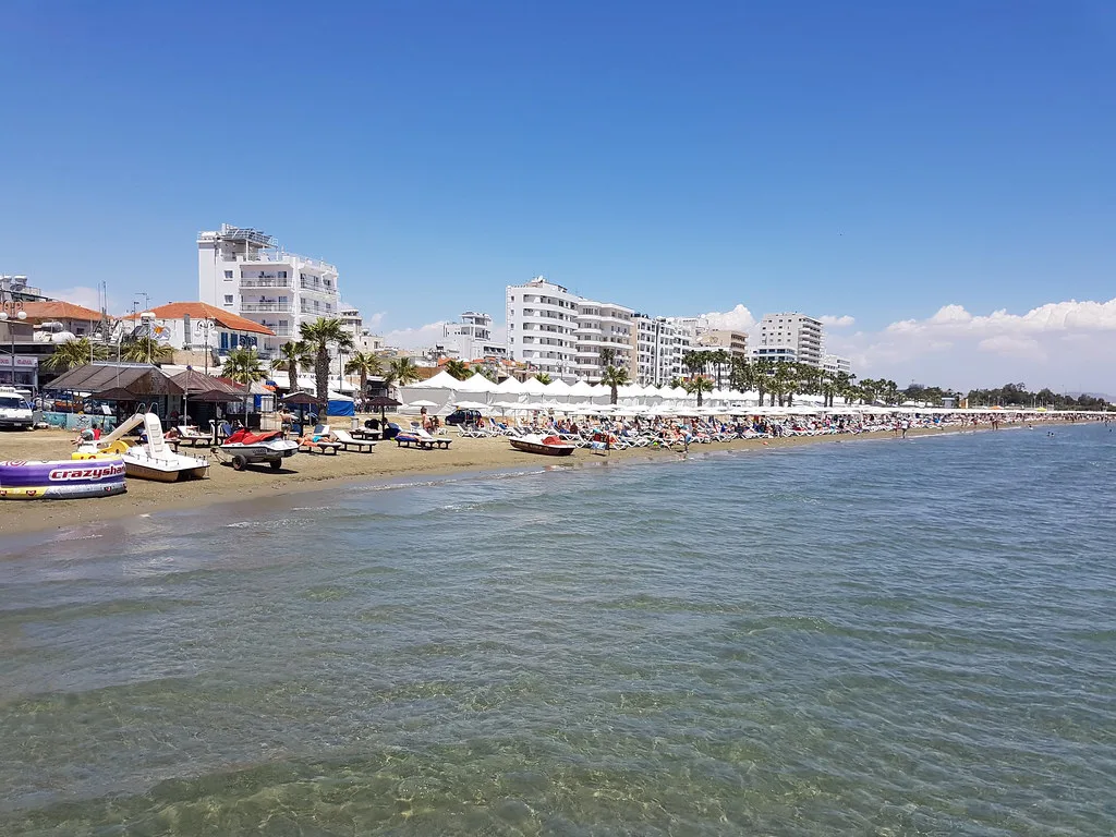The Finikoudes seafront at Larnaca.