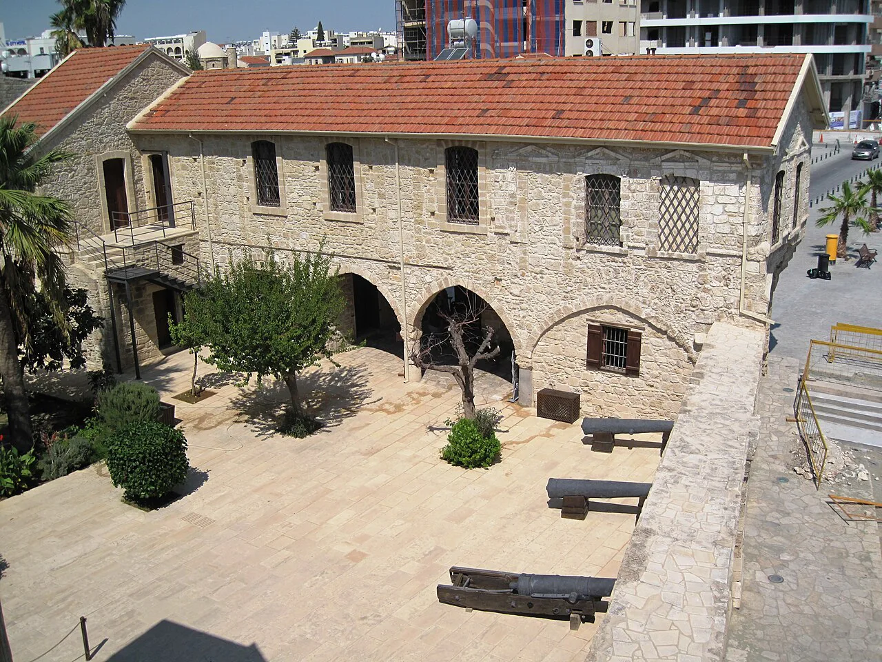 Courtyard of Larnaca Castle.