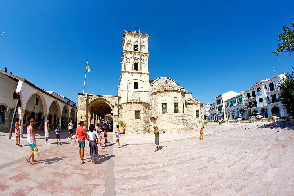 The square in front of the Church of Agios Lazaros, Larnaca.