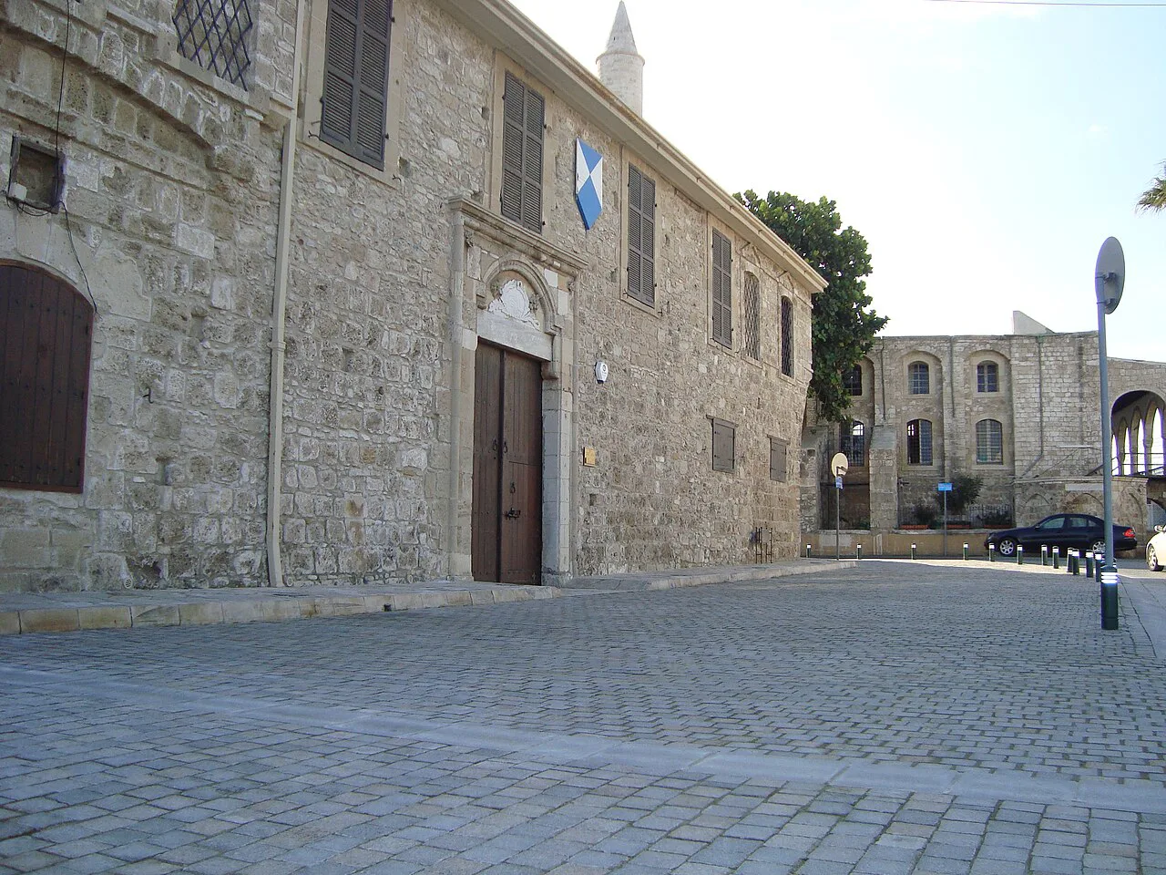 Entrance of Larnaca Castle.
