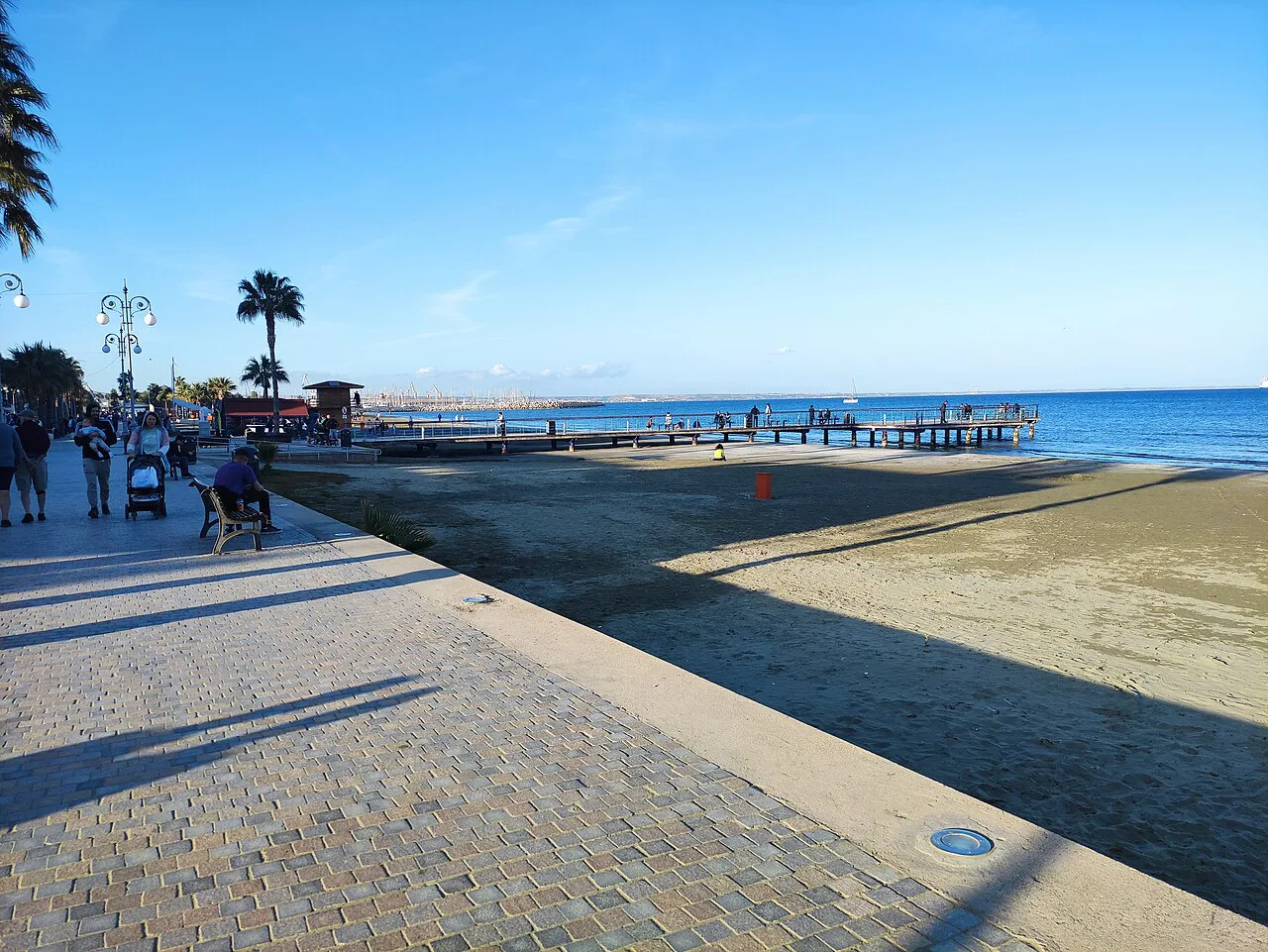 The pier at Larnaca.