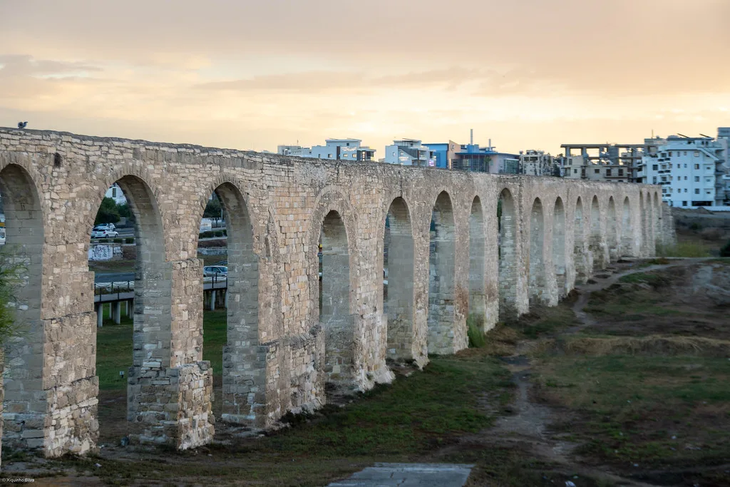 Arches of the Kamares Aqueduct, Larnaca.