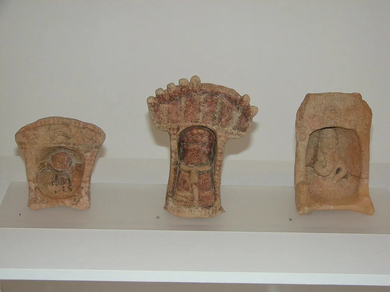 Terracotta naiskoi from Amathus, Limassol Archaeological Museum.