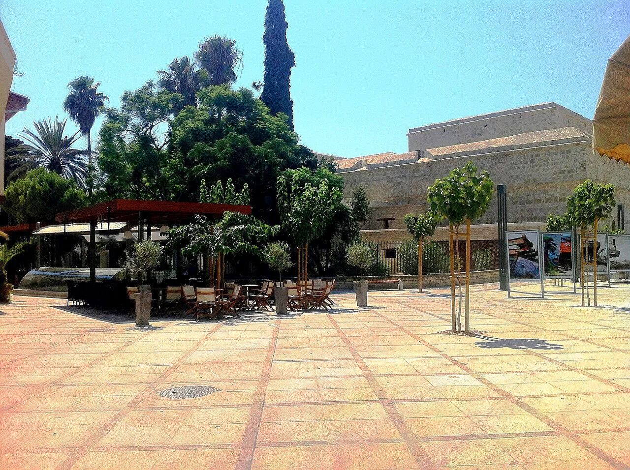 The square beside Limassol Castle.