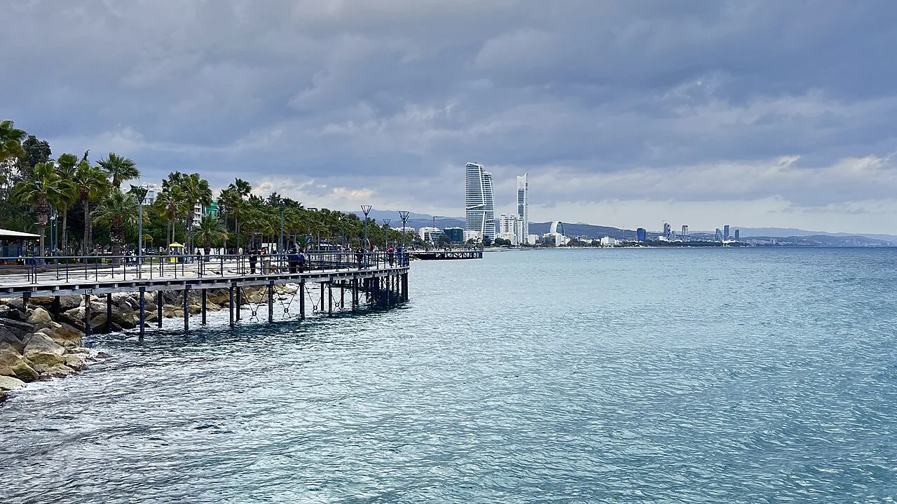 Molos seafront with the Limassol skyline beyond.