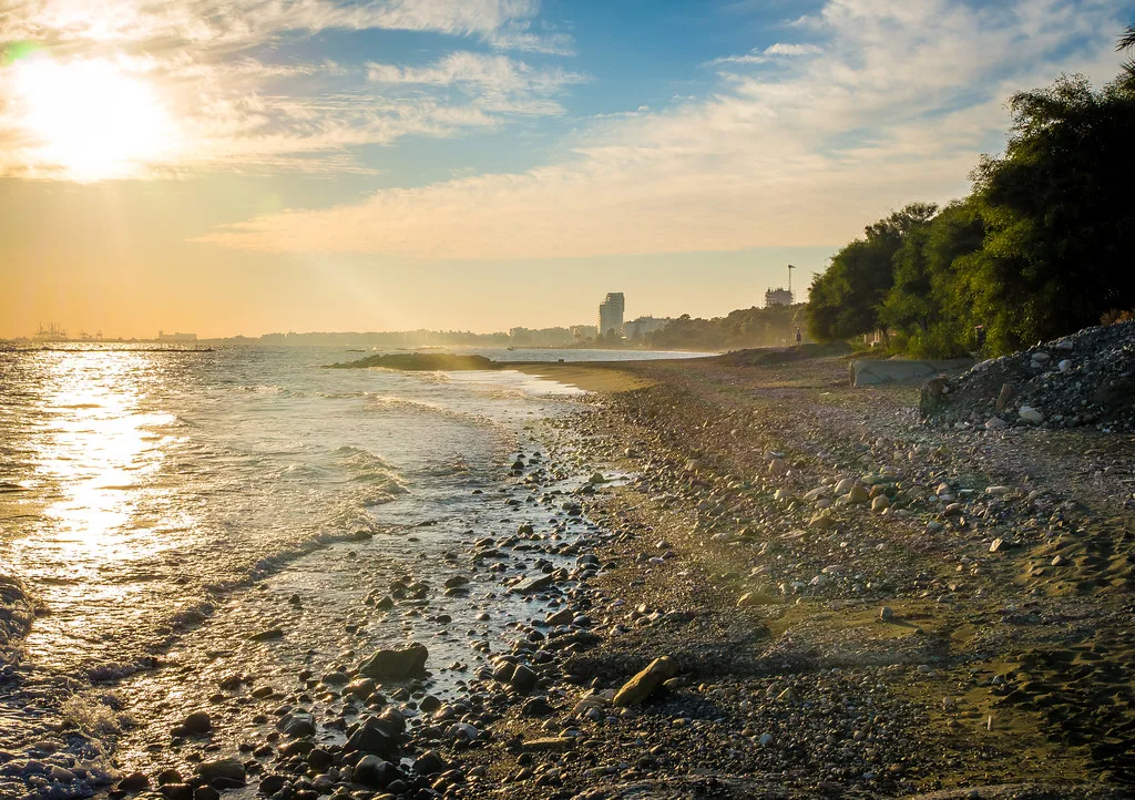 Pebble beach at Limassol.