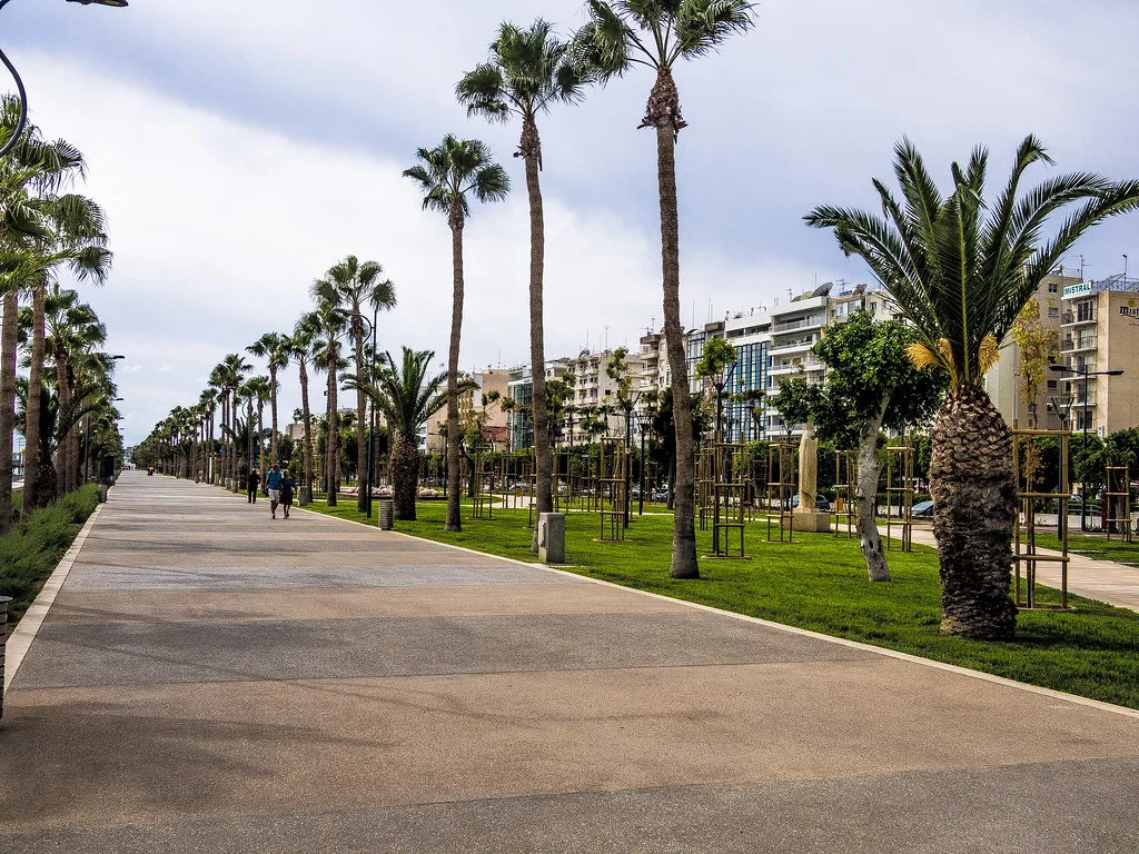 The seafront promenade at Limassol.