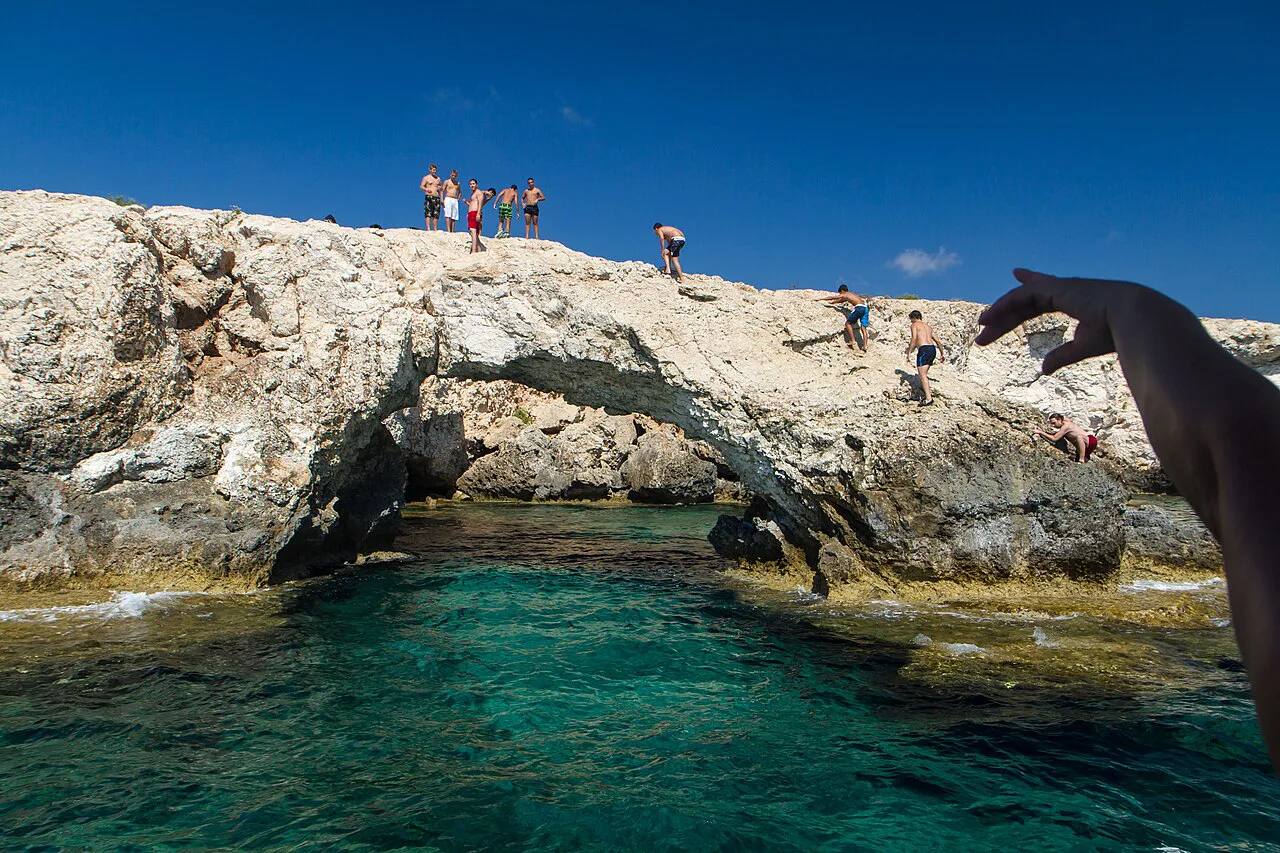 Rock arch at Kryou Nerou, Ayia Napa.
