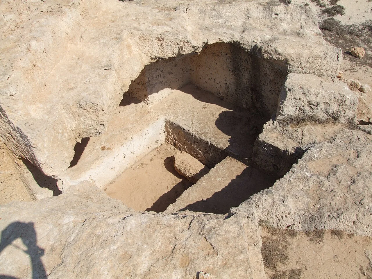 Rock-cut tomb at Makronissos, Ayia Napa.