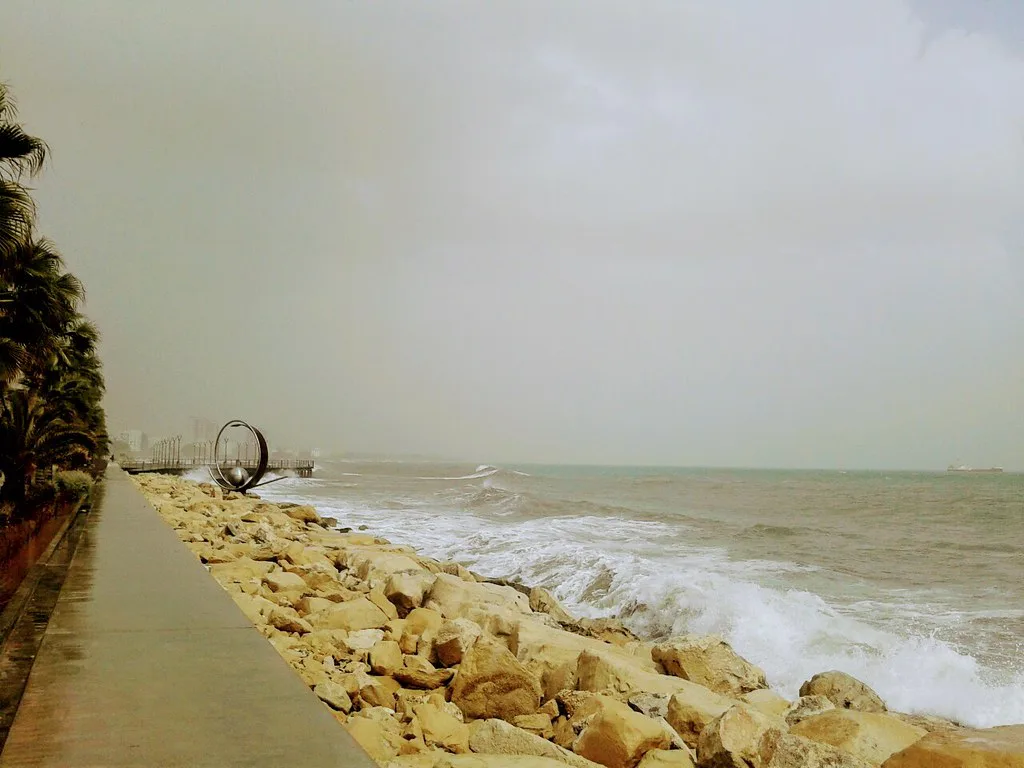 Molos Promenade on the Limassol seafront.
