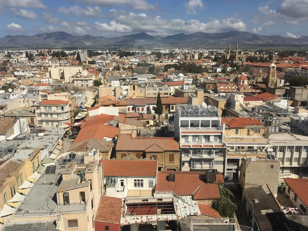 Rooftops of Nicosia near Ledra Street.