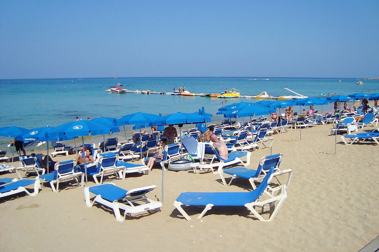 Protaras beach, near Paralimni.