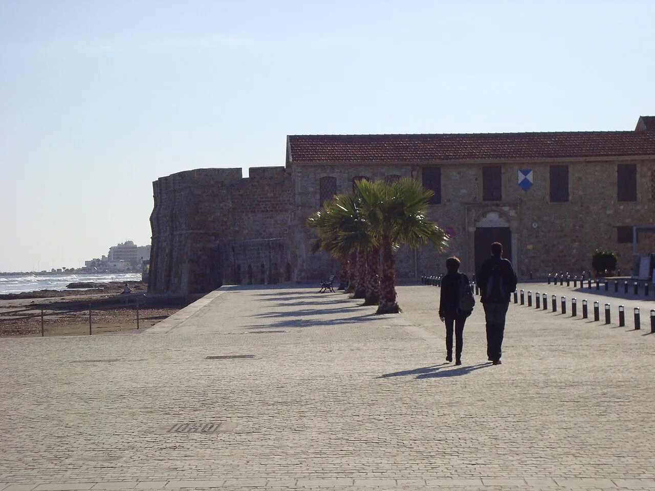 Larnaca Castle beside the seafront.
