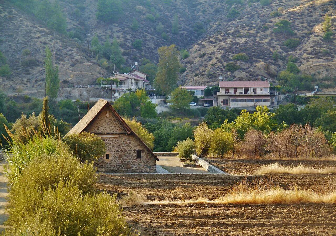 Church of Panagia Podithou set in the Galata valley.